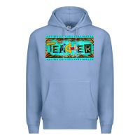 Colony Blue teacher license plate Premium Hoodie - BarkalooDesign