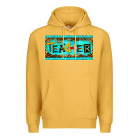 Mustard teacher license plate Premium Hoodie - BarkalooDesign