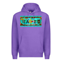 Purple teacher license plate Premium Hoodie - BarkalooDesign