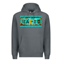 Rock teacher license plate Premium Hoodie - BarkalooDesign