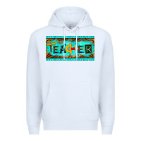 White teacher license plate Premium Hoodie - BarkalooDesign
