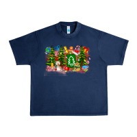 Navy Christmas teacher Urban Heavy Tee - CowhideDigitalArt