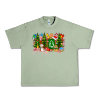 Oil Green Christmas teacher Urban Heavy Tee - CowhideDigitalArt