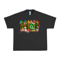Pigment Black Christmas teacher Urban Heavy Tee - CowhideDigitalArt