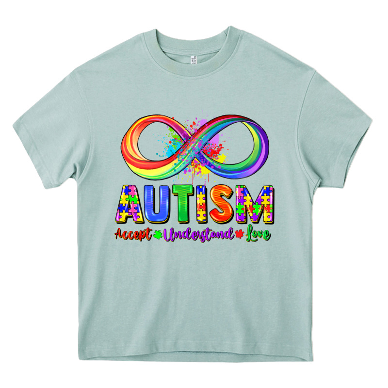 Autism Accept Understand Love Heavy Core Tee by FaDigitalArtStudio | Teevron
