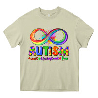 Mossy Autism accept understand love Heavy Core Tee - FaDigitalArtStudio