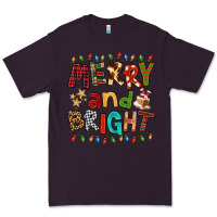 Plum Merry And Bright Premium Tee - FaDigitalArtStudio