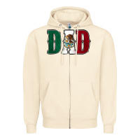 Sandshell Mexican Flag Dad Zipper Hoodie - Jasminsmagicworld