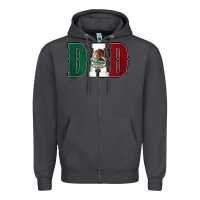 Smoke Mexican Flag Dad Zipper Hoodie - Jasminsmagicworld