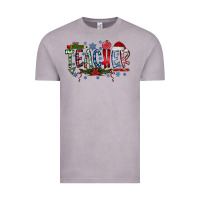 Vintage Zinc Teacher Christmas Vintage Tee - CowhideDigitalArt