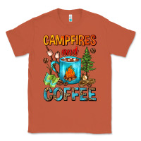 Copper Campfires And Coffee Camping Coffee Classic Tee - FaDigitalArtStudio