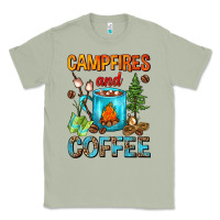 Matcha Campfires And Coffee Camping Coffee Classic Tee - FaDigitalArtStudio