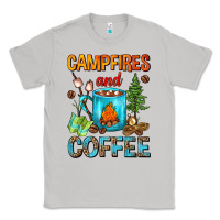 Moon Dust Campfires And Coffee Camping Coffee Classic Tee - FaDigitalArtStudio