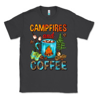 Smoke Campfires And Coffee Camping Coffee Classic Tee - FaDigitalArtStudio
