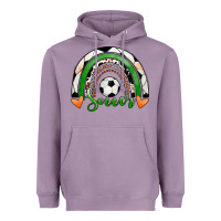 Lavender Soccer Rainbow Heavyweight Hoodie - RanaPortraitStore