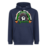 Navy Soccer Rainbow Heavyweight Hoodie - RanaPortraitStore