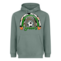 Sage Soccer Rainbow Heavyweight Hoodie - RanaPortraitStore