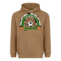 Toasted Coconut Soccer Rainbow Heavyweight Hoodie - RanaPortraitStore