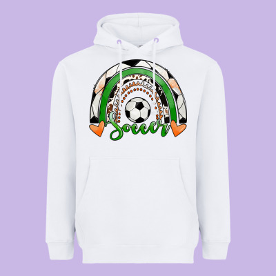 Soccer Rainbow Heavyweight Hoodie Designed By Ranaportraitstore