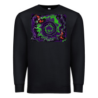 Black halloween witch hat backgraund Premium Sweatshirt - RanaPortraitStore