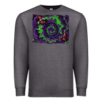 Charcoal Heather halloween witch hat backgraund Premium Sweatshirt - RanaPortraitStore