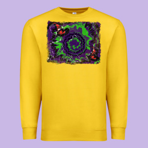 Halloween Witch Hat Backgraund Premium Sweatshirt Designed By Ranaportraitstore