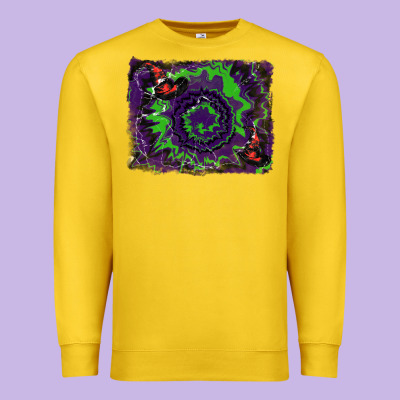 Halloween Witch Hat Backgraund Premium Sweatshirt Designed By Ranaportraitstore