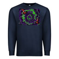 Navy halloween witch hat backgraund Premium Sweatshirt - RanaPortraitStore