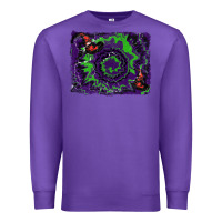 Purple halloween witch hat backgraund Premium Sweatshirt - RanaPortraitStore