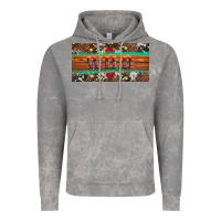 Cloud Rock western wild and floral leopard  cowhide licanse plate Vintage Hoodie - Artiststas