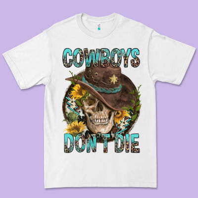 Cowboys Don't Die Premium Tee Designed By Fadigitalartstudio