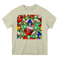 Mossy christmas coffee cups bell and candy cane with leopard and plaid Heavy Core Tee - BundleAndBundleShop