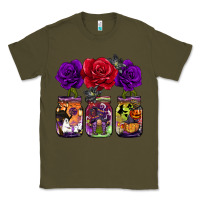 Army Green halloween jars rose Classic Tee - BarkalooDesign