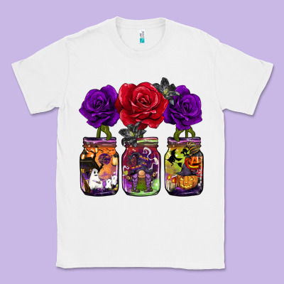 Halloween Jars Rose Classic Tee Designed By Barkaloodesign