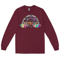 Burgundy happy mothers day Long Sleeve Tee - SublimationCraftShop
