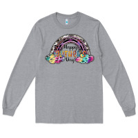 Heather Grey happy mothers day Long Sleeve Tee - SublimationCraftShop