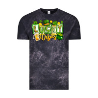Cloud Black Lucky Vibes Vintage Tee - CowhideDigitalArt