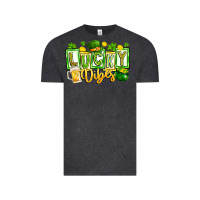 Vintage Black Lucky Vibes Vintage Tee - CowhideDigitalArt