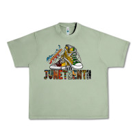 Oil Green steppin into juneteenth Urban Heavy Tee - SublimationCraftShop