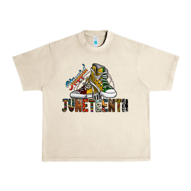 Steppin Into Juneteenth Urban Heavy Tee by SublimationCraftShop | Teevron