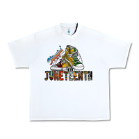 White steppin into juneteenth Urban Heavy Tee - SublimationCraftShop