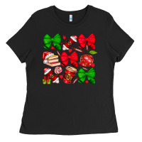 Black Christmas teacher Ladies Tee - CowhideDigitalArt