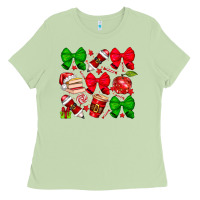 Matcha Christmas teacher Ladies Tee - CowhideDigitalArt