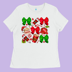 Christmas Teacher Ladies Tee Designed By Cowhidedigitalart