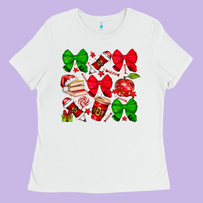 Christmas Teacher Ladies Tee Designed By Cowhidedigitalart