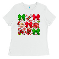 White Christmas teacher Ladies Tee - CowhideDigitalArt