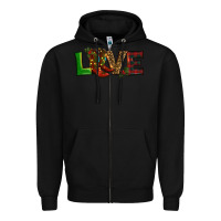 Black Christmas boots love Zipper Hoodie - RanaPortraitStore