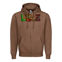 Chestnut Christmas boots love Zipper Hoodie - RanaPortraitStore