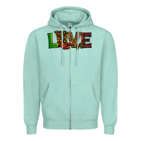 Seafoam Christmas boots love Zipper Hoodie - RanaPortraitStore