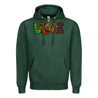 Sports Green Christmas boots love Zipper Hoodie - RanaPortraitStore